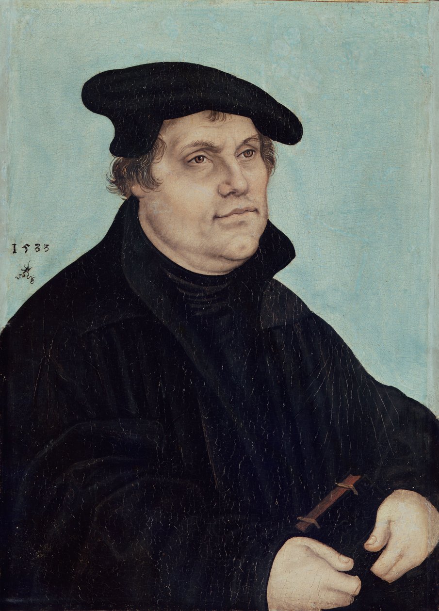Portret van Maarten Luther door Lucas Cranach the Elder