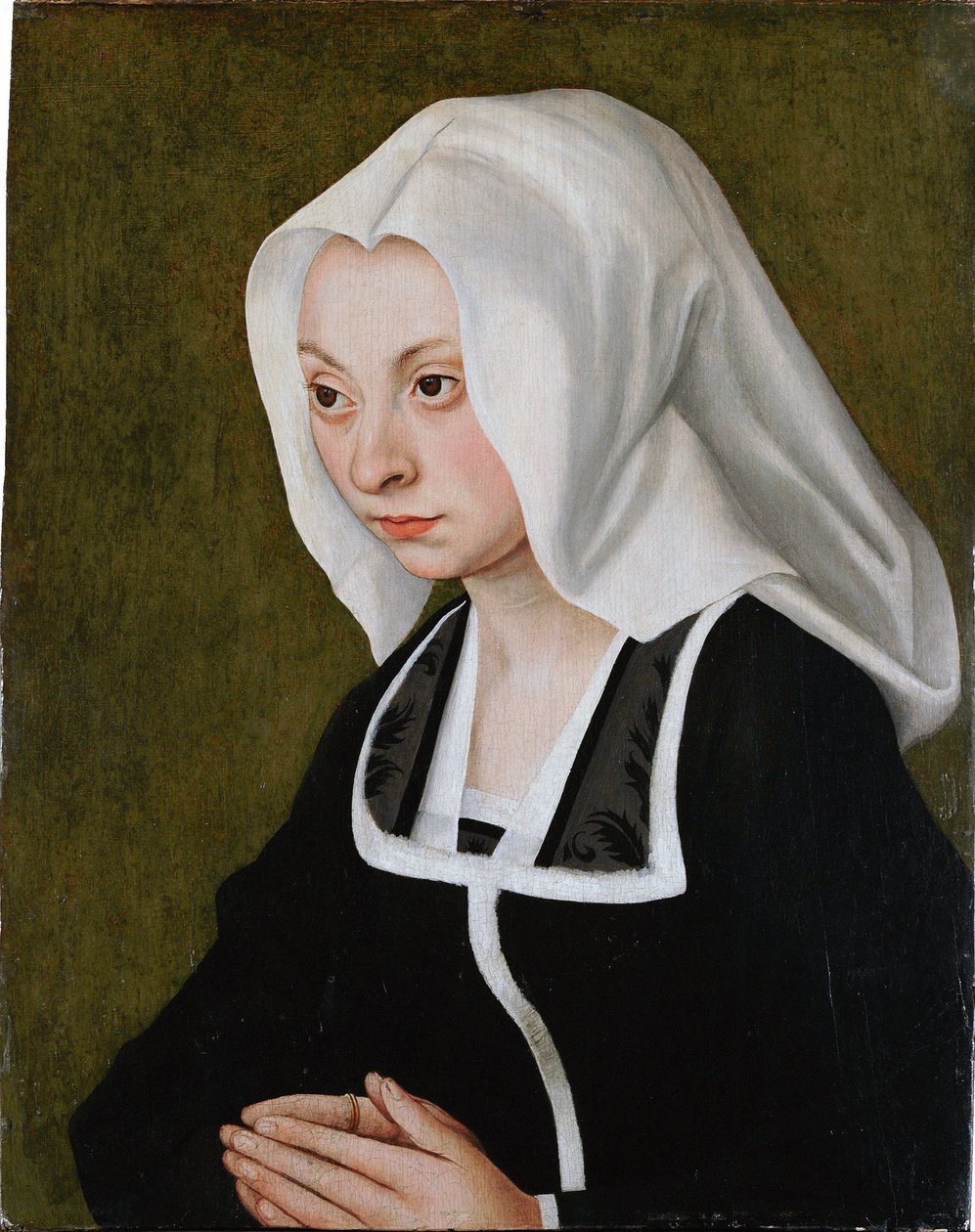 Portret van een vrouw door Lucas Cranach the Elder