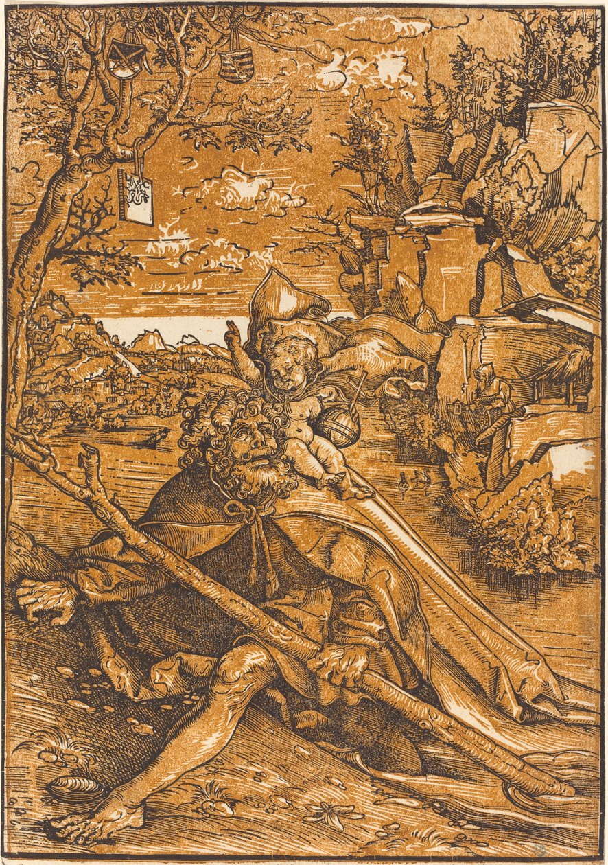 Sint Christoffel door Lucas Cranach the Elder
