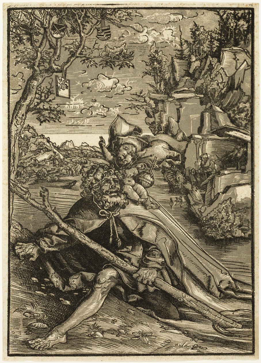 Sint Christoffel door Lucas Cranach the Elder