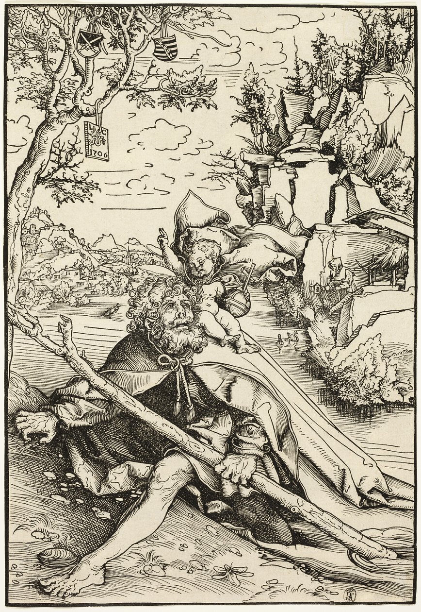 Sint Christoffel door Lucas Cranach the Elder