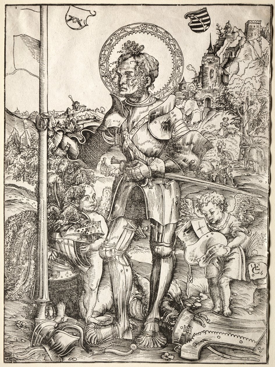 Sint Joris Staand, 1506 door Lucas Cranach the Elder