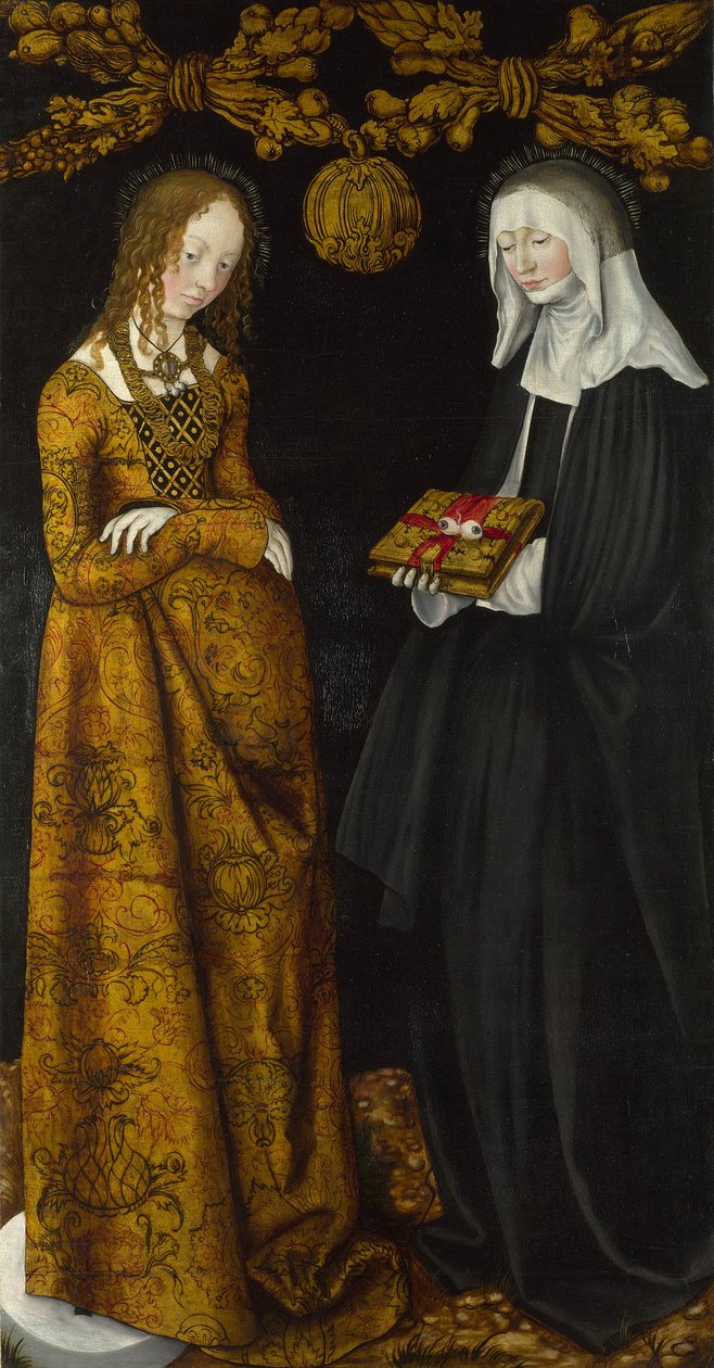 Heiligen Christina en Ottilia, 1506 door Lucas Cranach the Elder