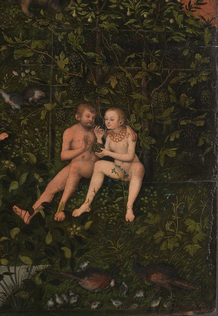 De gouden eeuw (detail) door Lucas Cranach the Elder