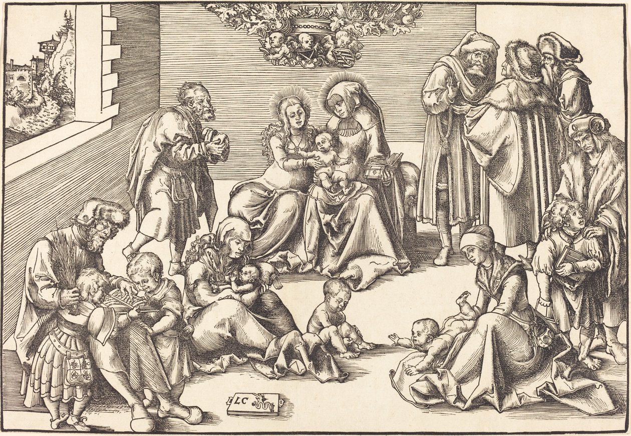 De Heilige Verwantschap door Lucas Cranach the Elder