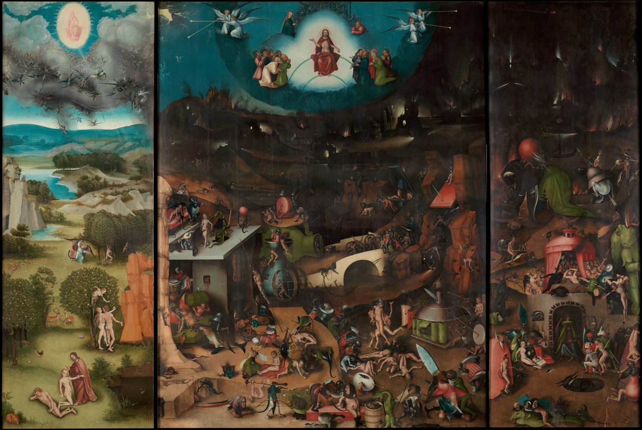 Het Laatste Oordeel, ca. 1524 door Lucas Cranach the Elder