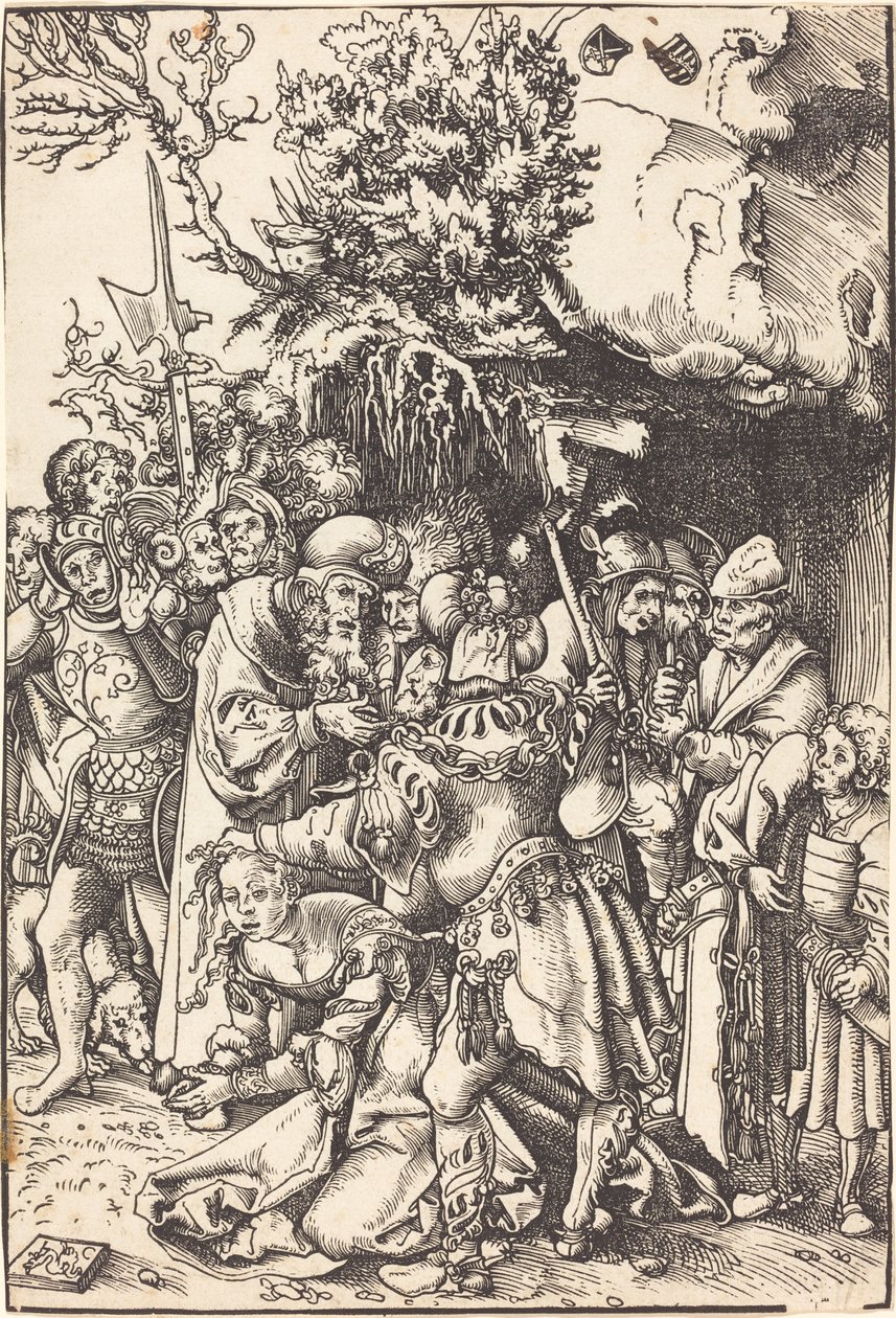 Het Martelaarschap van Sint Barbara door Lucas Cranach the Elder