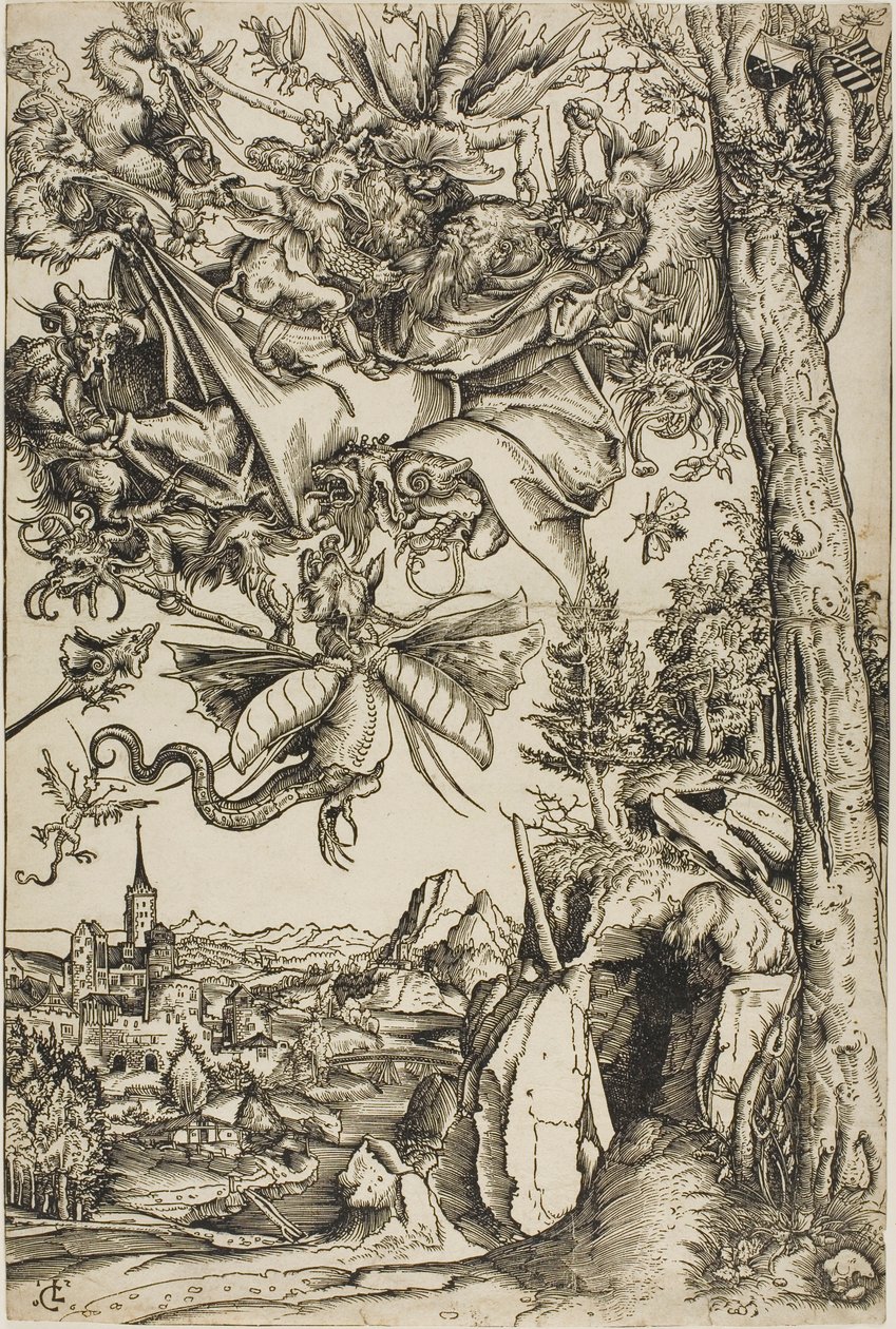 De verzoeking van Sint Antonius door Lucas Cranach the Elder
