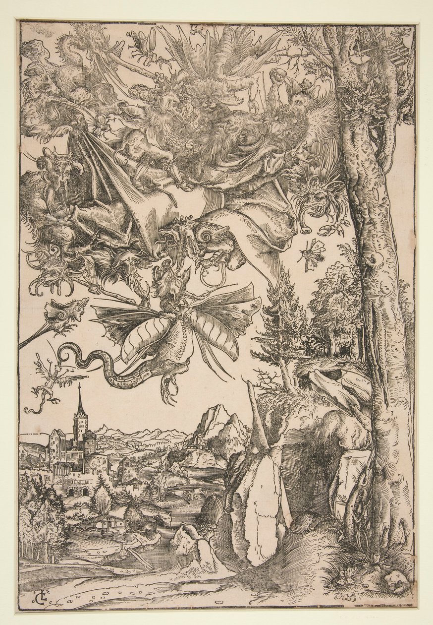 De beproevingen van Sint Antonius door Lucas Cranach the Elder
