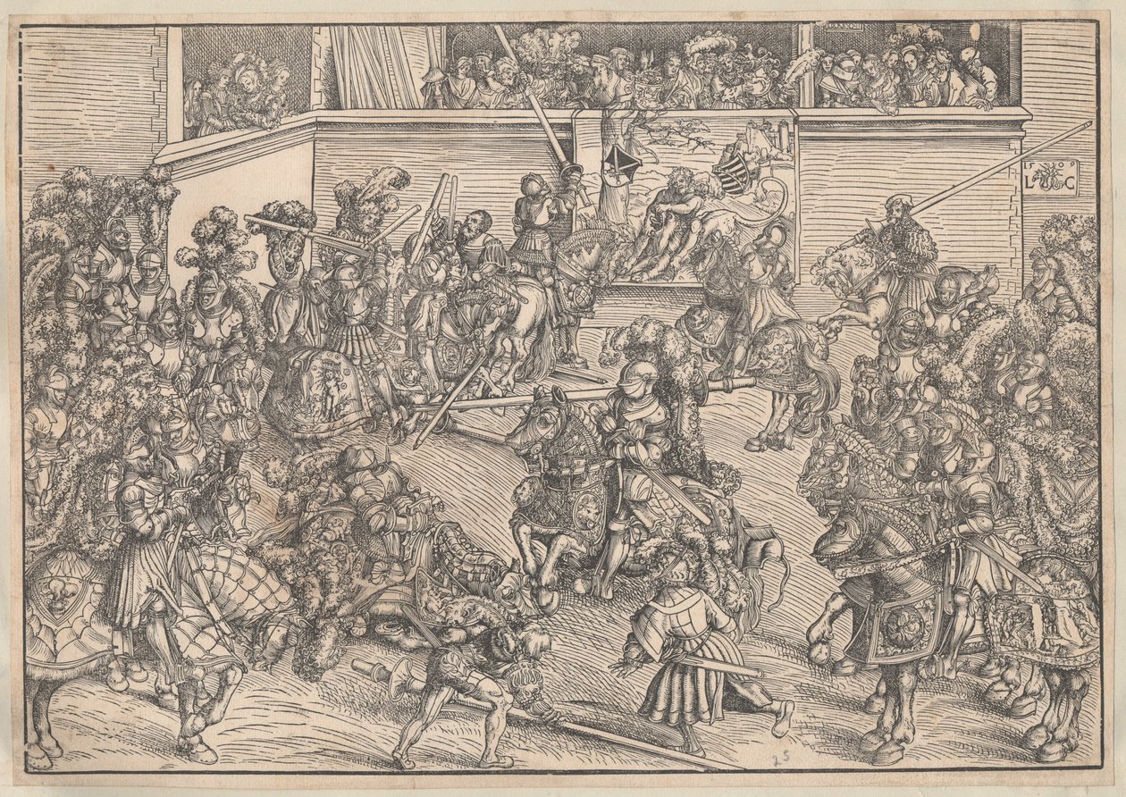 Toernooi, 1509 door Lucas Cranach the Elder
