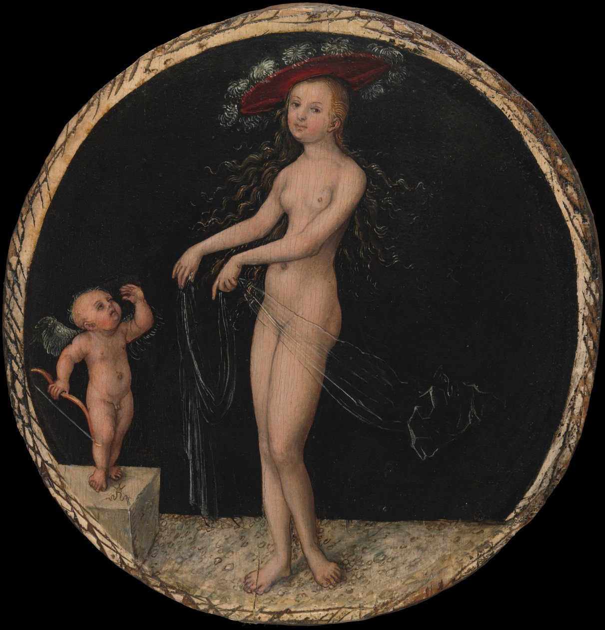 Venus en Cupido door Lucas Cranach the Elder