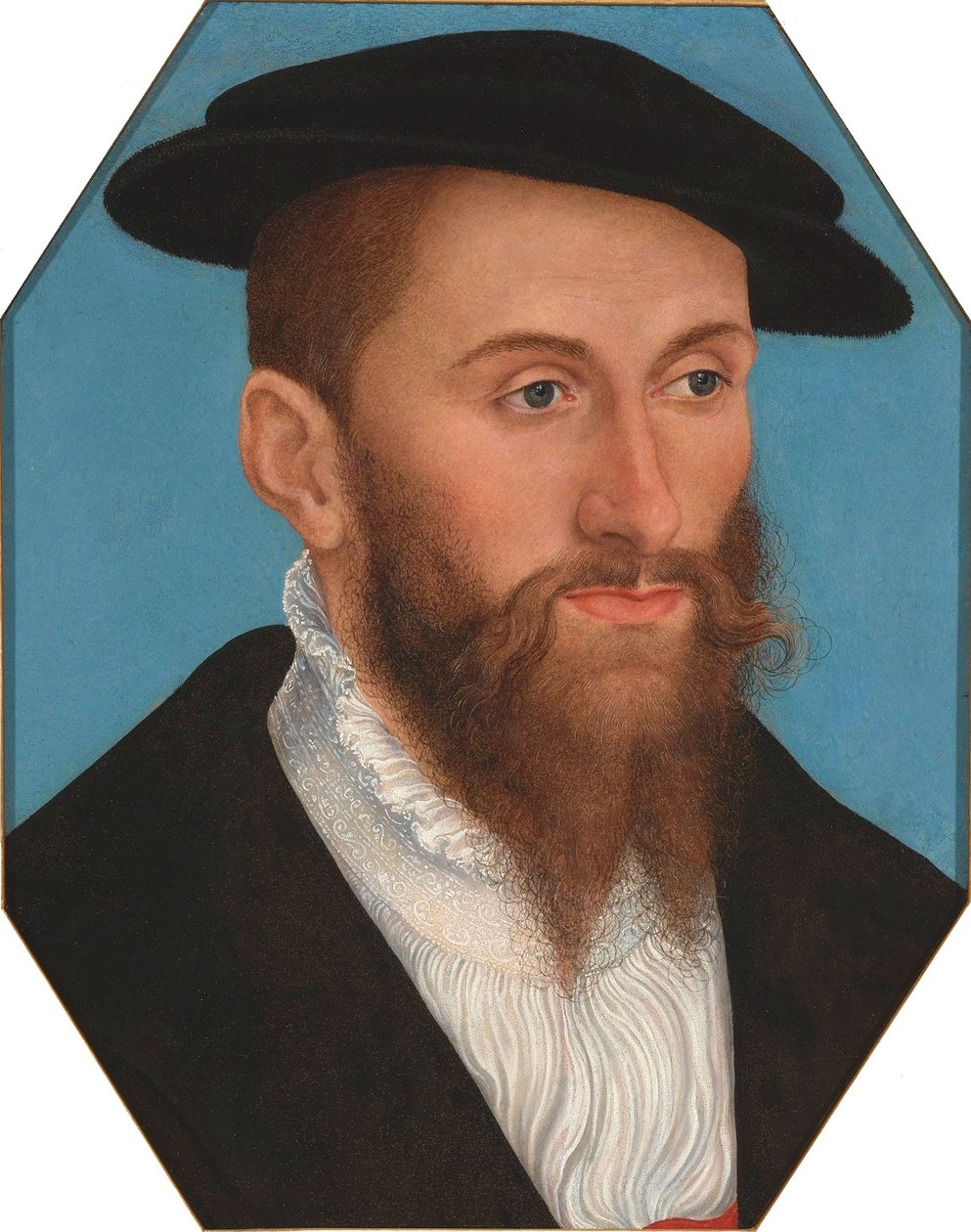 Portret van een man door Lucas Cranach the Younger