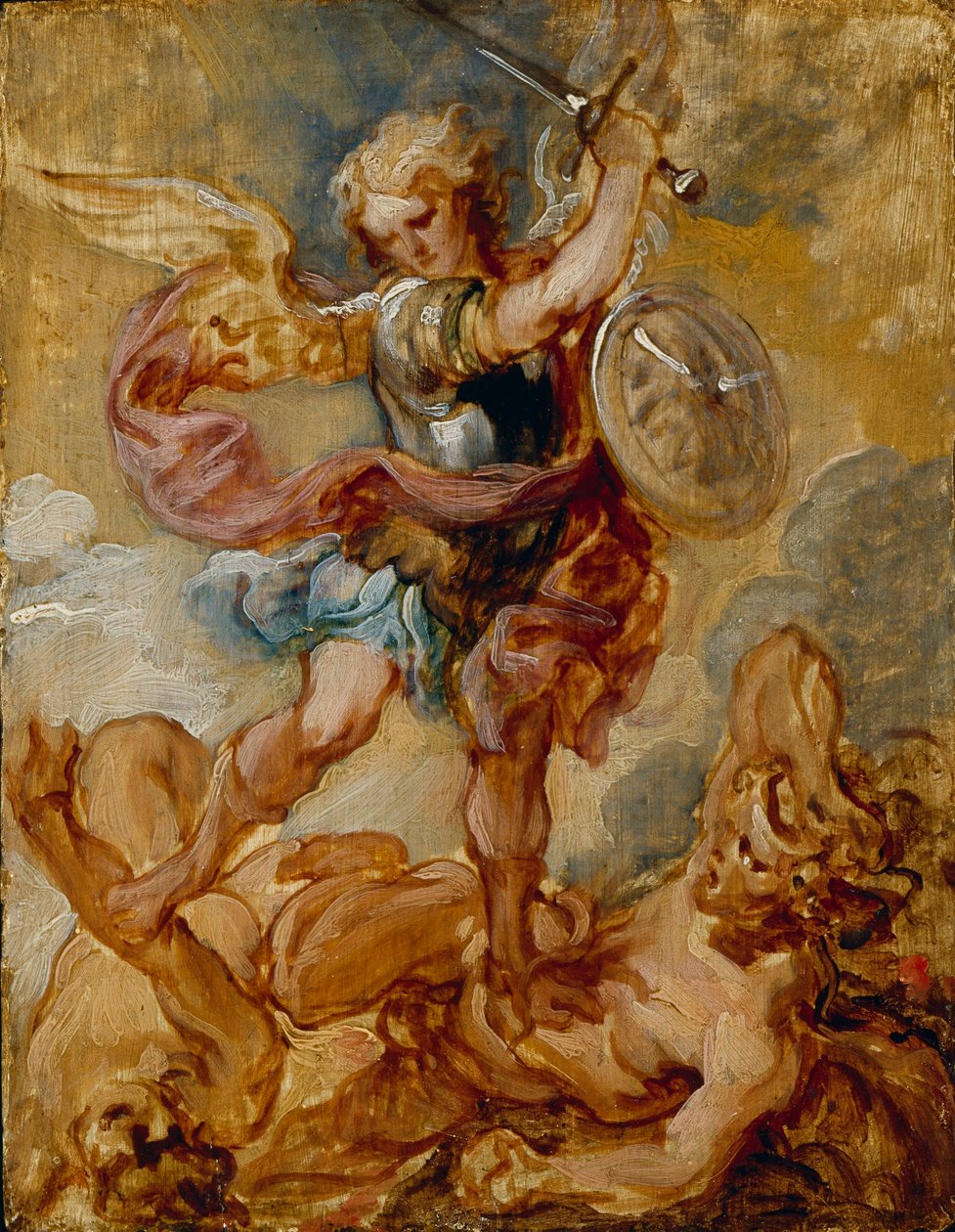 Sint Michiel door Lucas Franchoys the Younger