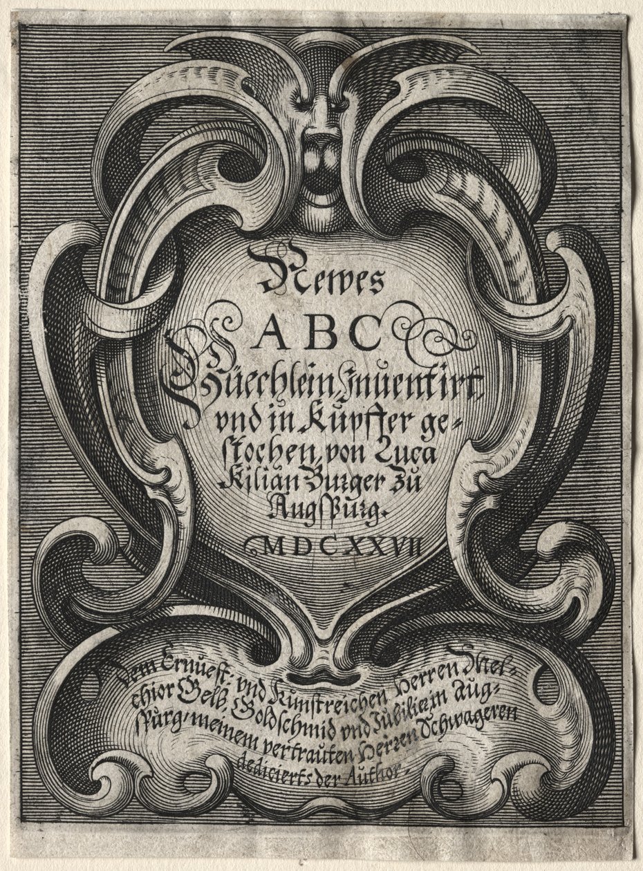 Nieuw ABC Boekje, 1627 door Lucas Kilian