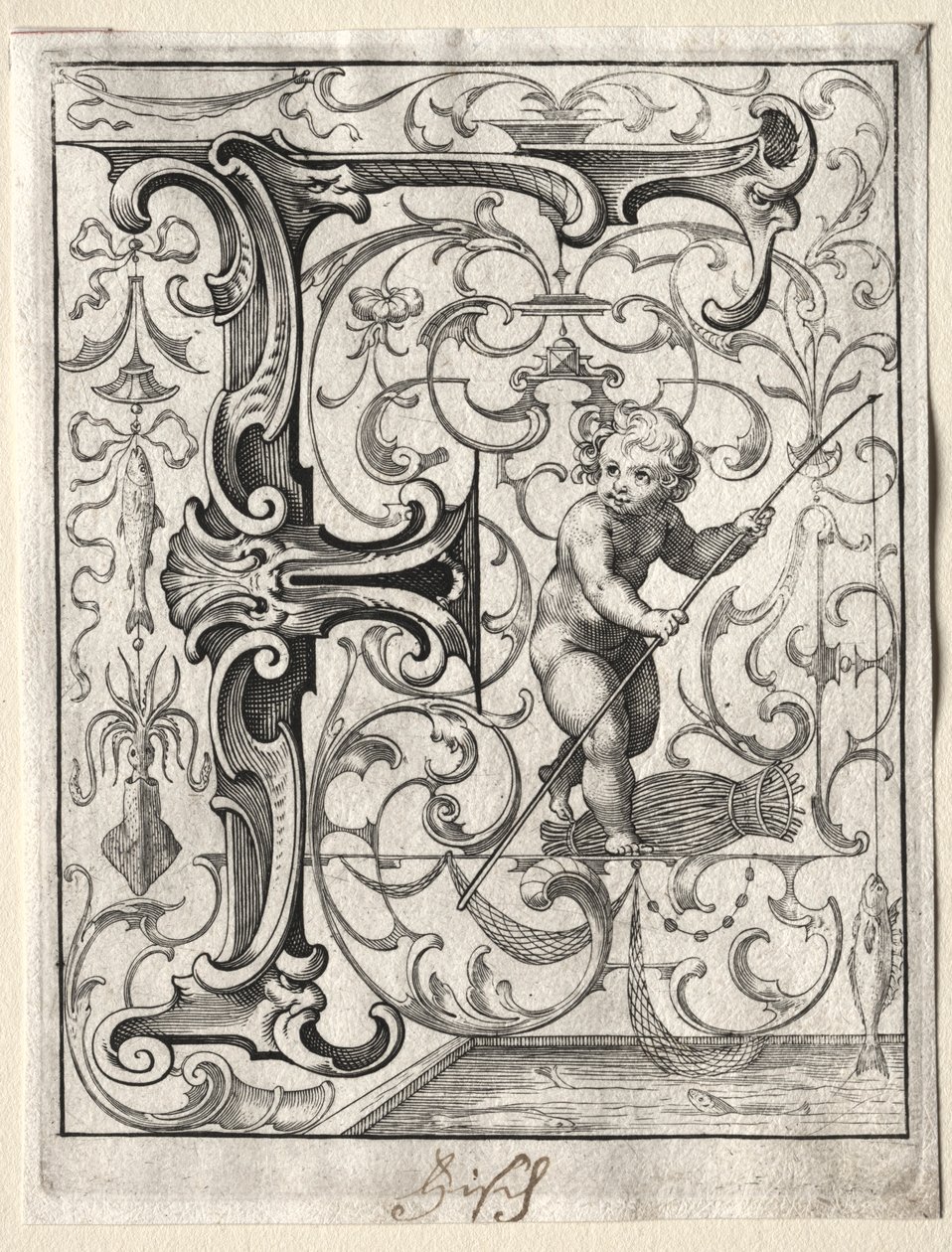 Nieuw ABC-boekje: F, 1627 door Lucas Kilian