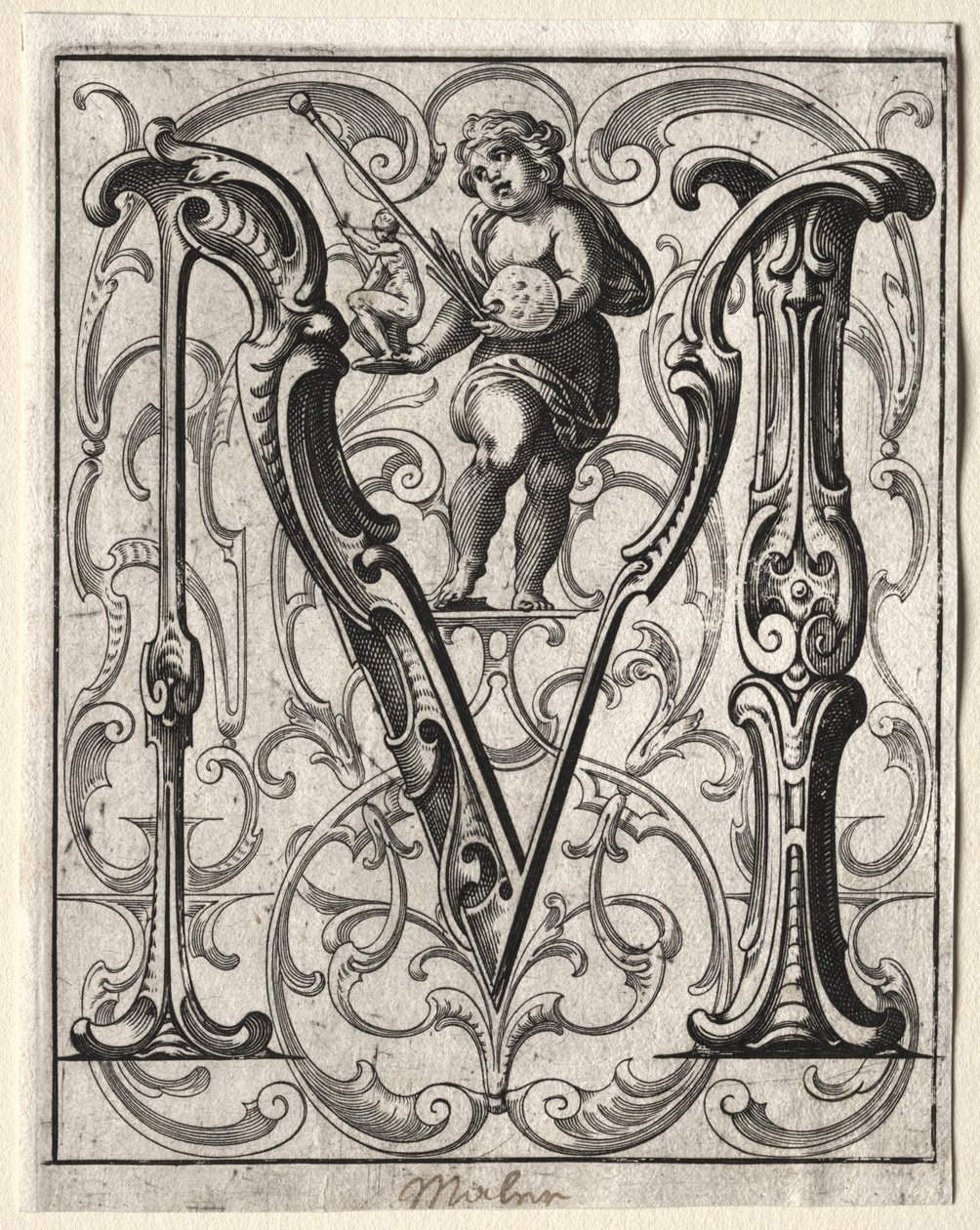 Nieuw ABC-boekje: M, 1627 door Lucas Kilian