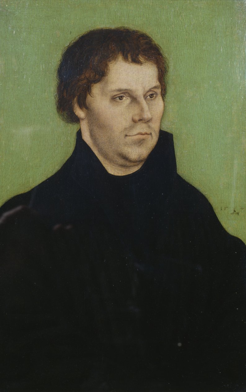 Portret van Martin Luther door Lucas the Elder Cranach