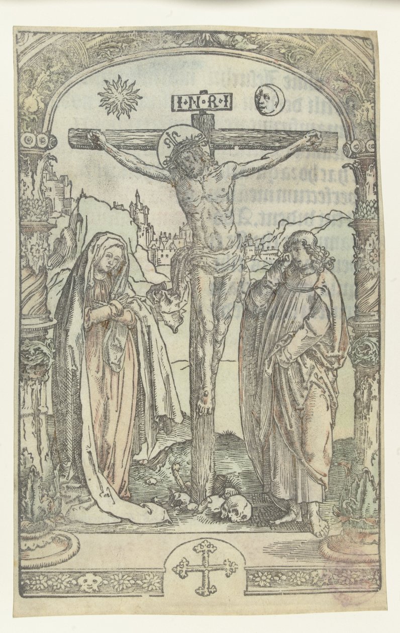 Christus aan het kruis door Lucas van Leyden (attributed to)