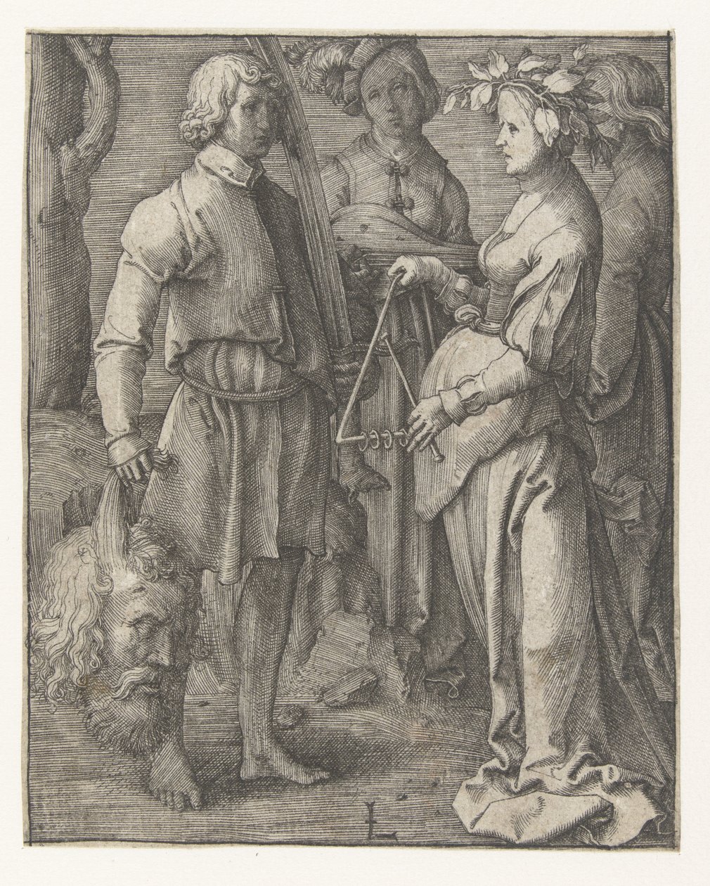 De triomf van David door Lucas van Leyden