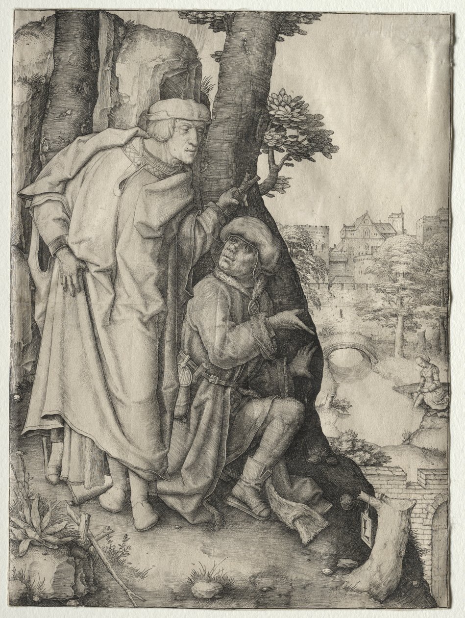 Susanna en de twee ouderlingen door Lucas van Leyden