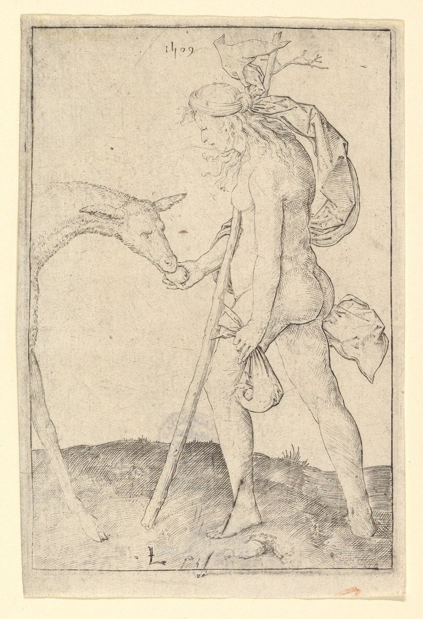 Vrouw met de Hinde, 1509 door Lucas van Leyden