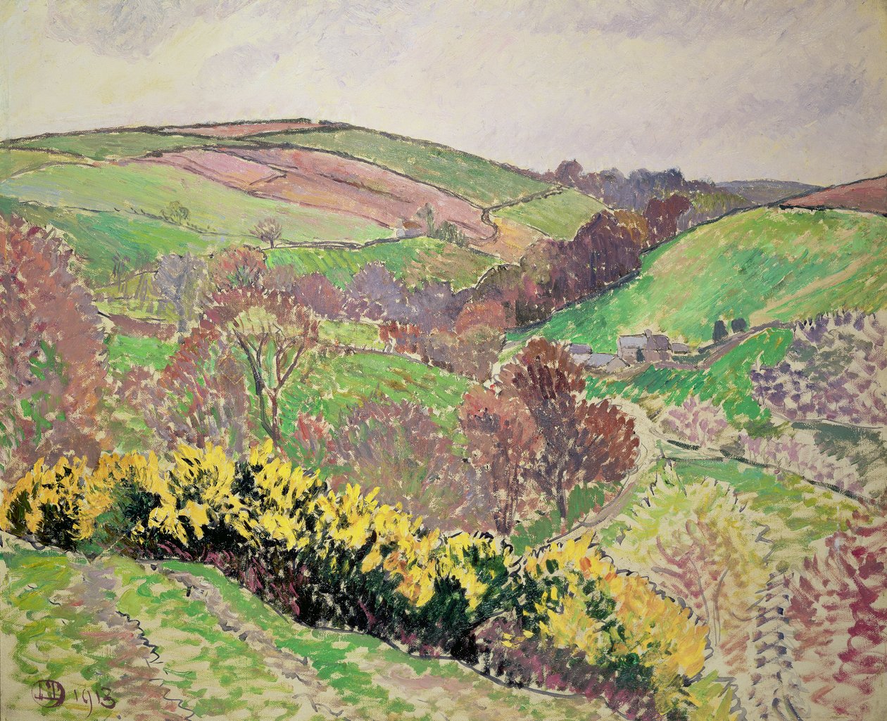 De Vallei, Blackpool, 1913 door Lucien Pissarro