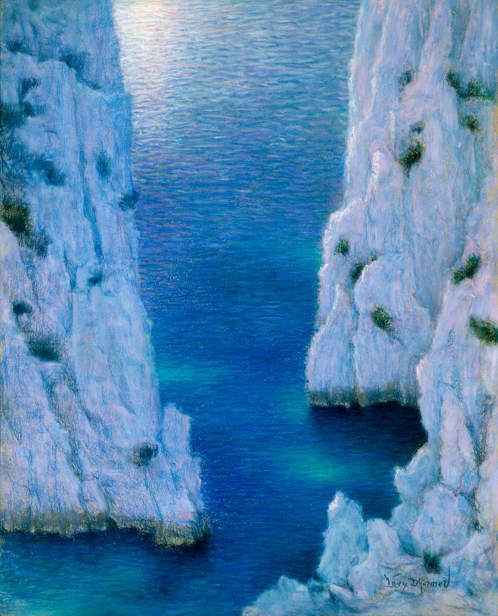 La Calanque, ca. 1936 door Lucien Levy Dhurmer