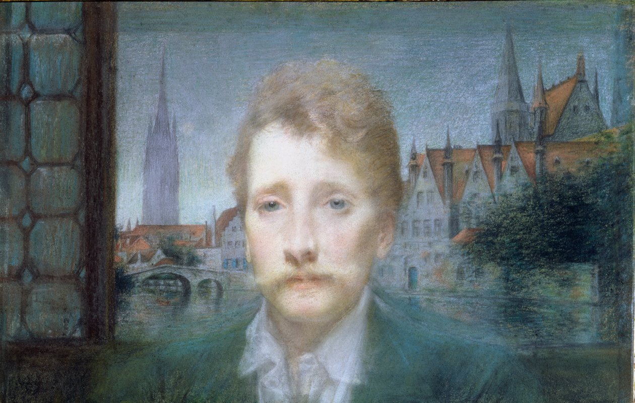 Portret van Georges Rodenbach door Lucien Levy Dhurmer