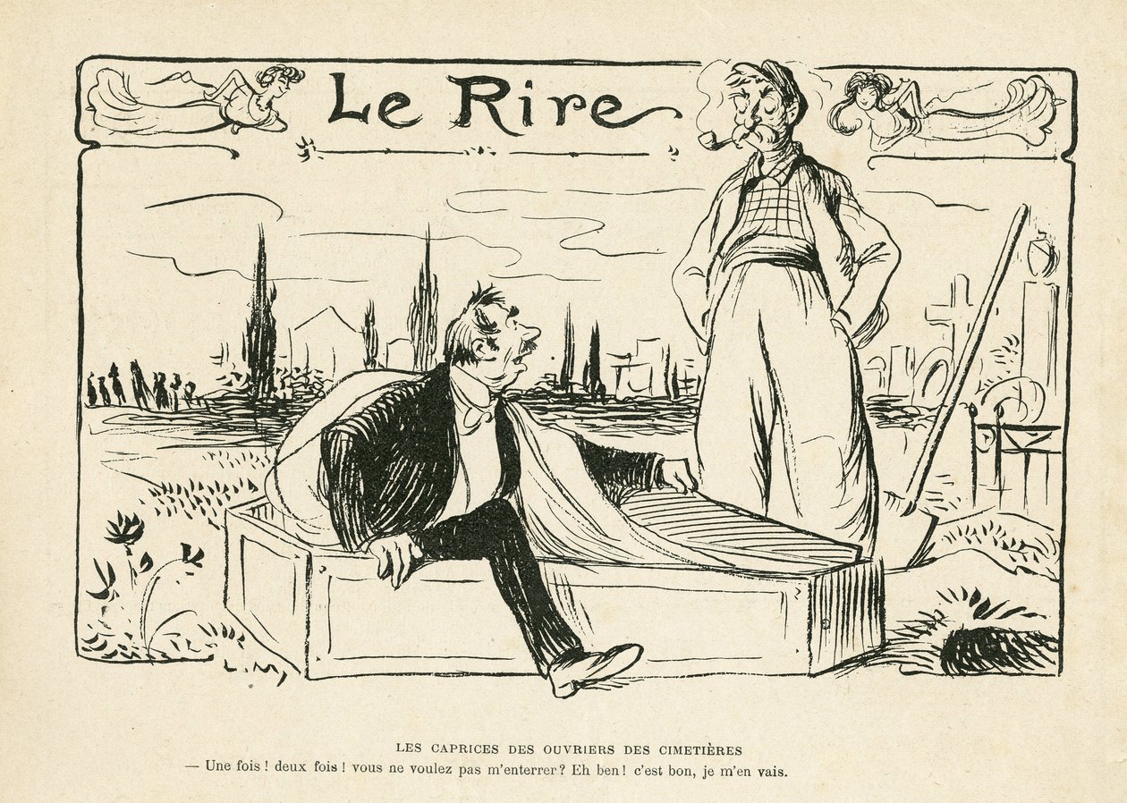 Illustratie in Le Rire door Lucien Metivet