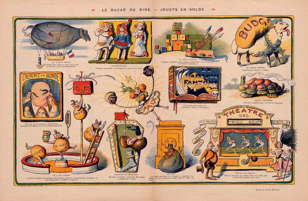 Le Rire, Satirisch in Kleuren door Lucien Metivet