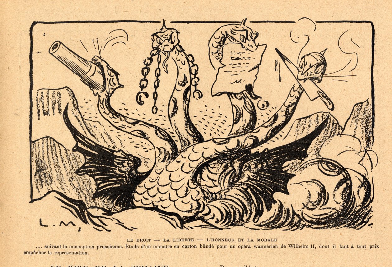 Le Rire rouge, Satirisch in Zwart-Wit door Lucien Metivet