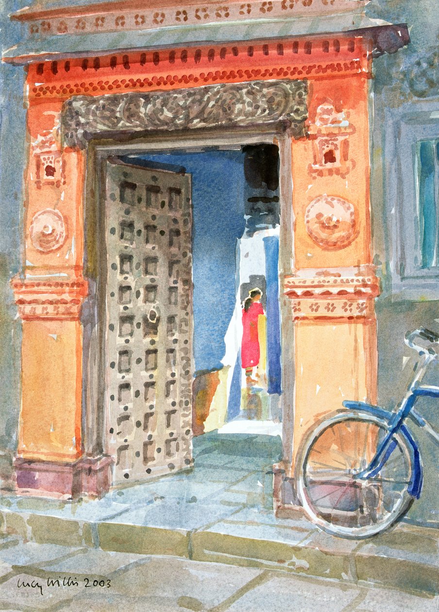 In de oude stad, Bhuj, 2003 door Lucy Willis