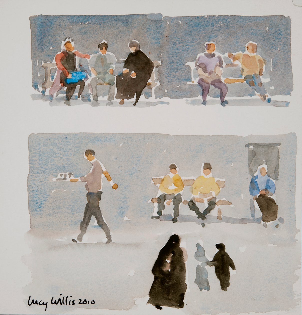 Mensen van Aleppo, 2010 door Lucy Willis
