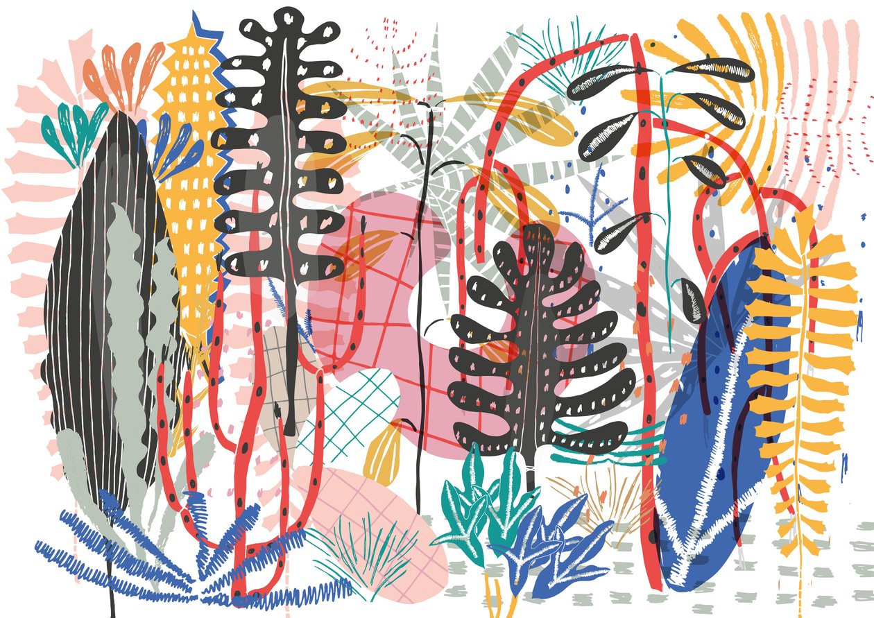 Tropisch, 2015 (digitaal) door Lucy Banaji