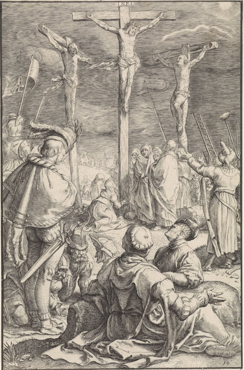 Kruisiging (De Passie) door Ludovicus Siceram