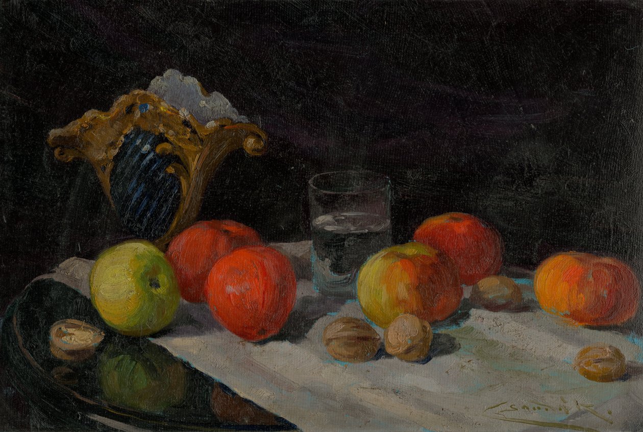 Stilleven met appels door Ludovit Cordak