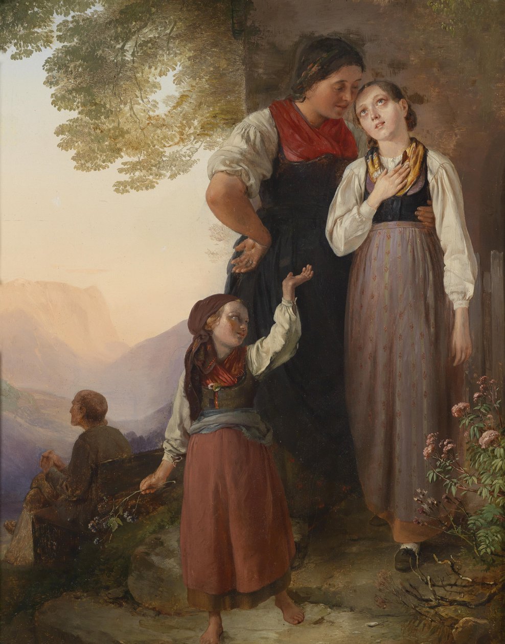 Het afscheid door Ludwig Knaus