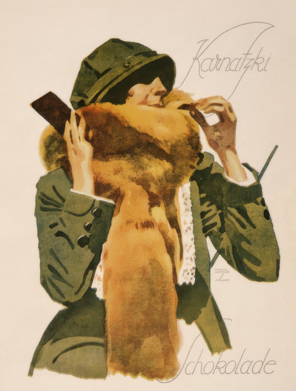 Karnatzki / Chocolade door Ludwig Hohlwein