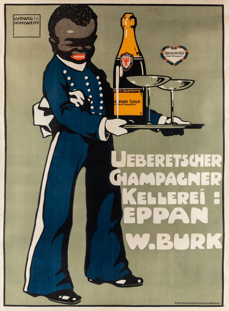Ueberetscher Champagne Wijnmakerij door Ludwig Hohlwein