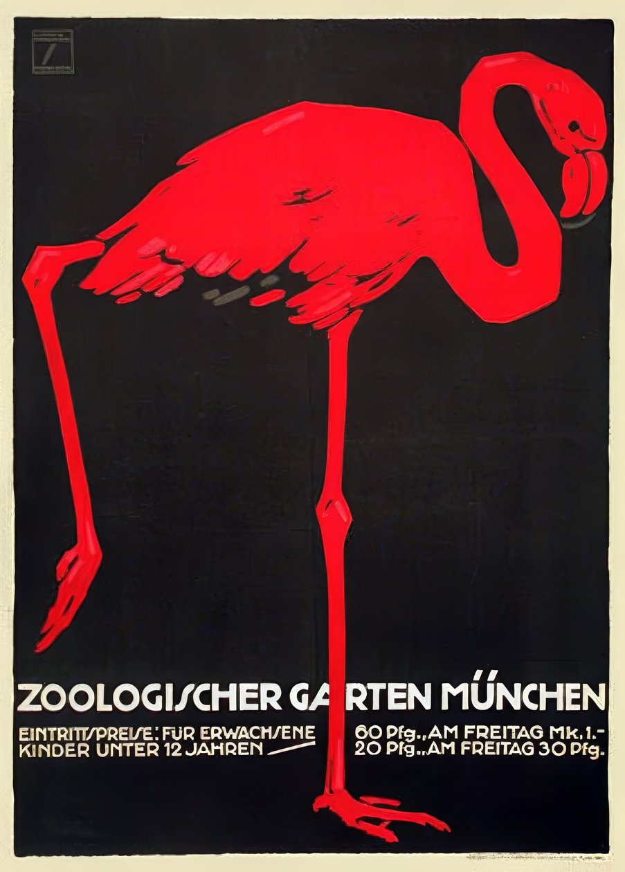 Dierentuin, München door Ludwig Hohlwein