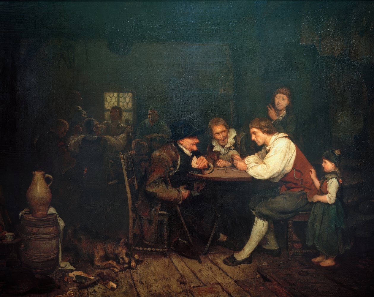 De Valsspelers door Ludwig Knaus