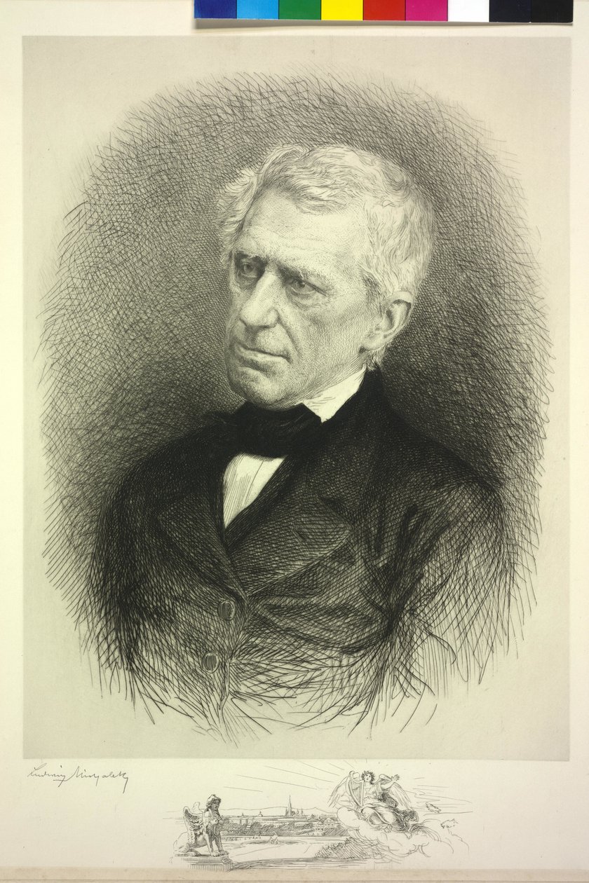 Franz Grillparzer door Ludwig Michalek