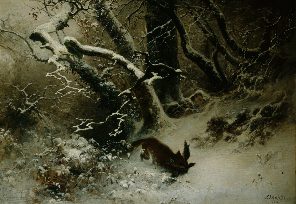 Winterlandschap door Ludwig Munthe