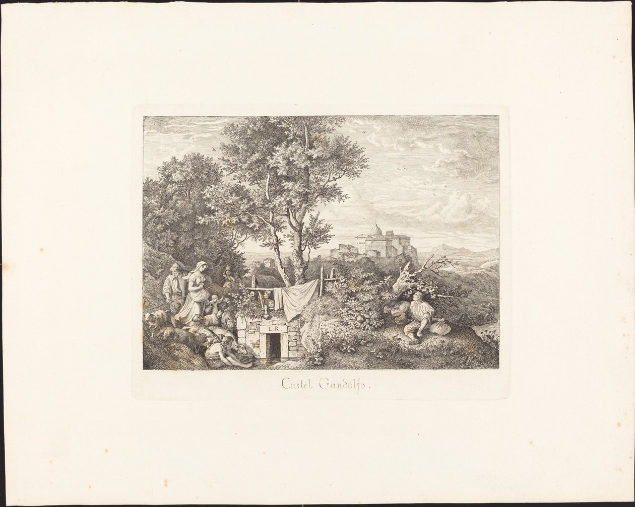 Castel Gandolfo door Ludwig Richter