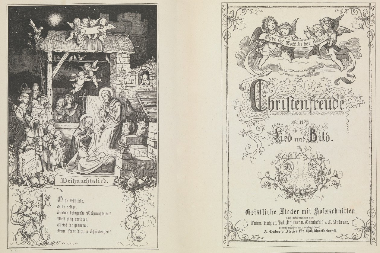 Christenfreude in Lied und Bild, 1855 door Ludwig Richter