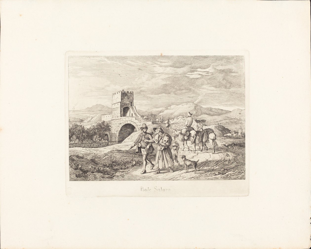 Ponte Salaro door Ludwig Richter