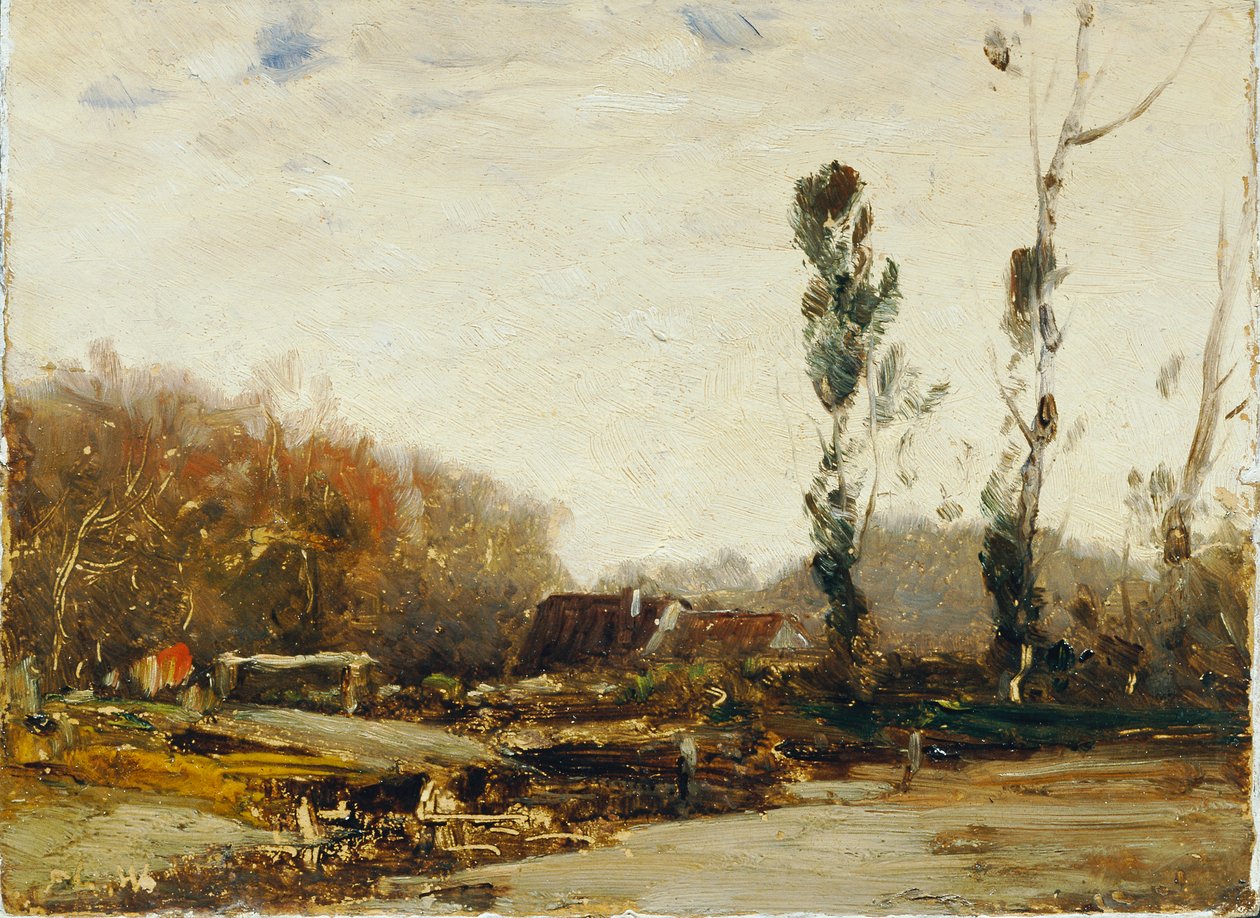 Landschap bij Bernried door Ludwig Willroider