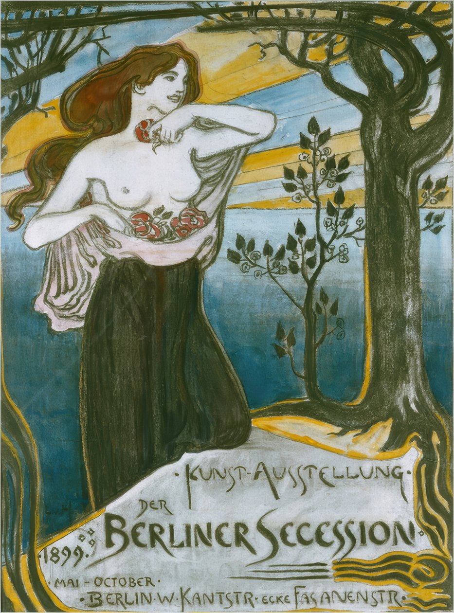 L. v. Hofmann, affiche Berliner Sezession door Ludwig von Hofmann