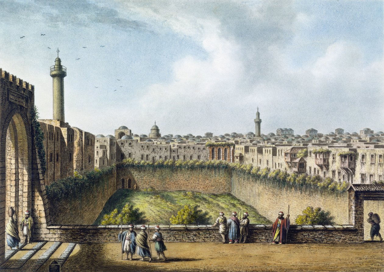 Het Badwater van Bethesda, Jeruzalem, uitgegeven door William Watts, 1801 door Luigi Mayer
