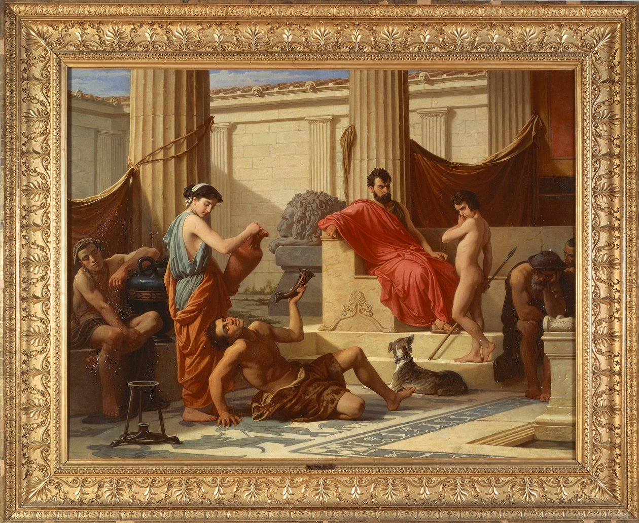Onderwijs in Sparta door Luigi Mussini